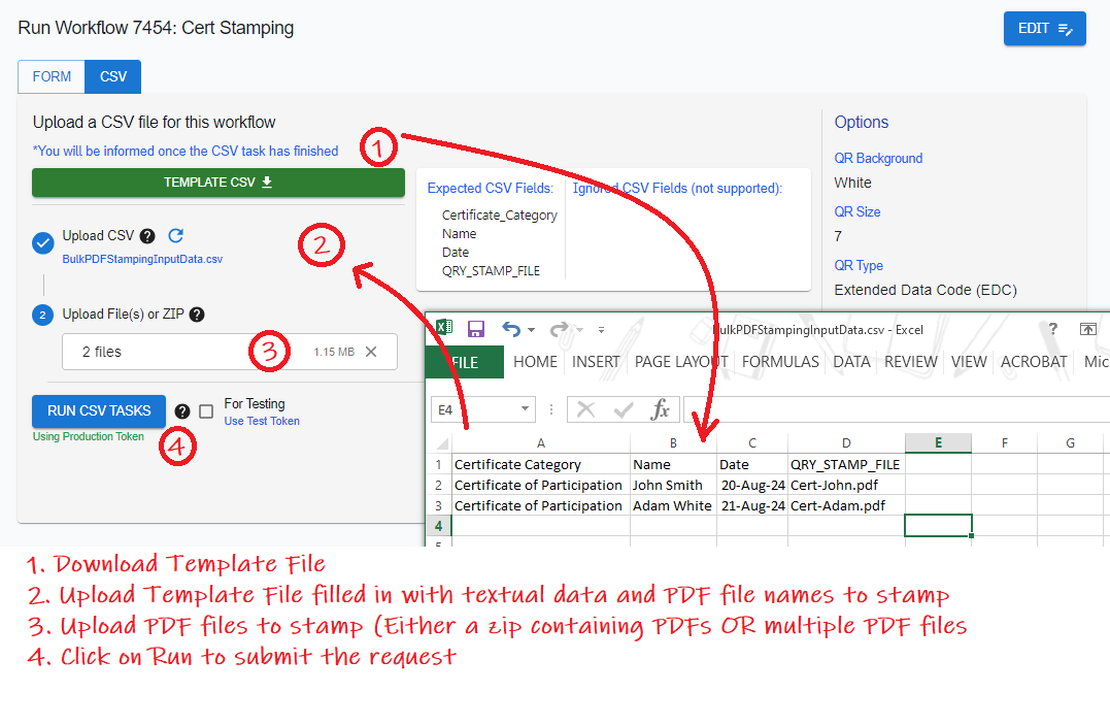 Feature Update : Introducing Bulk PDF File Stamping with Qryptal Secure QR Code Solution