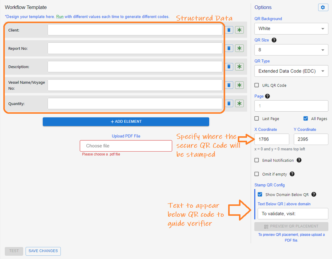 Feature Update : Qryptal's PDF Stamping using Secure QR Code technology to prevent document forgery