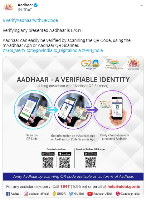 UIDAI advertisement