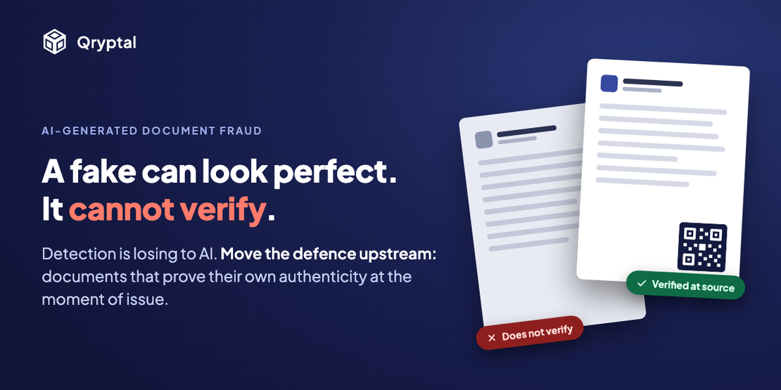 AI-Generated Document Fraud: Why the Defence Must Move Upstream
