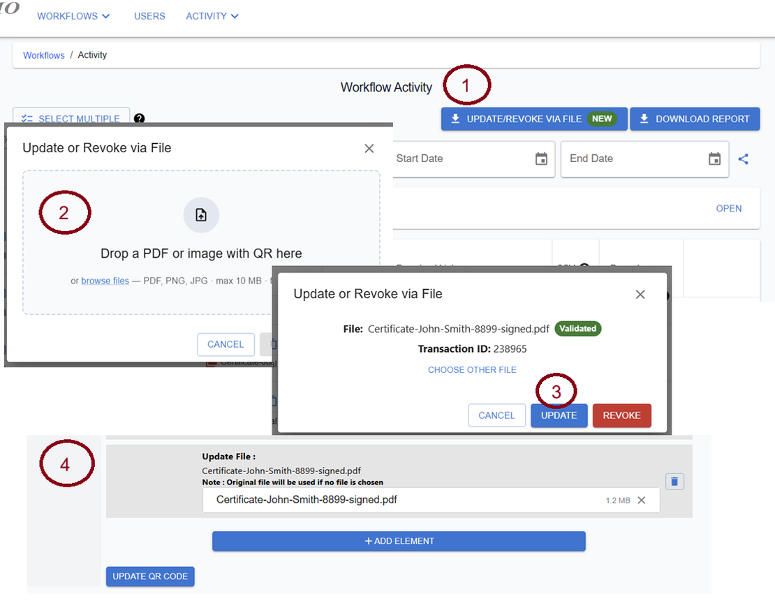 Feature Update: Streamlined QR Code Update & Revocation via File-Drop