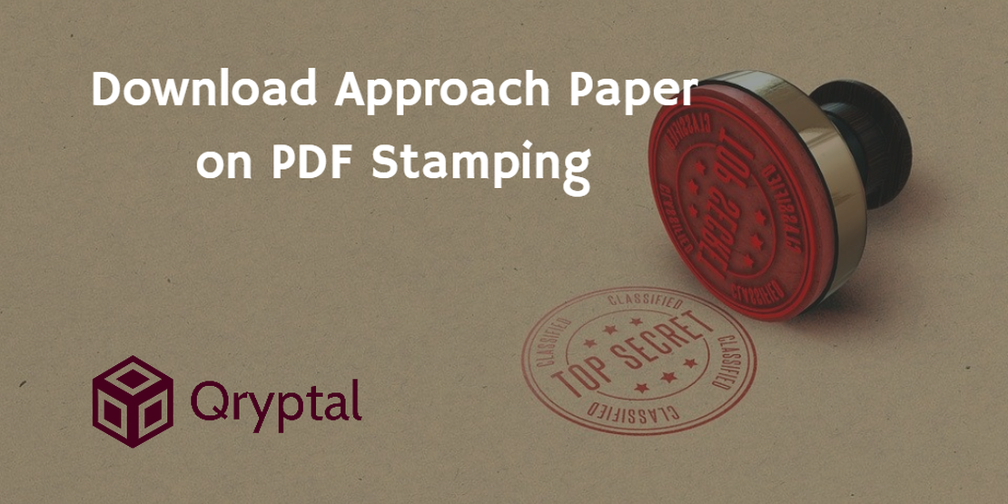 Approach Paper on PDF Stamping